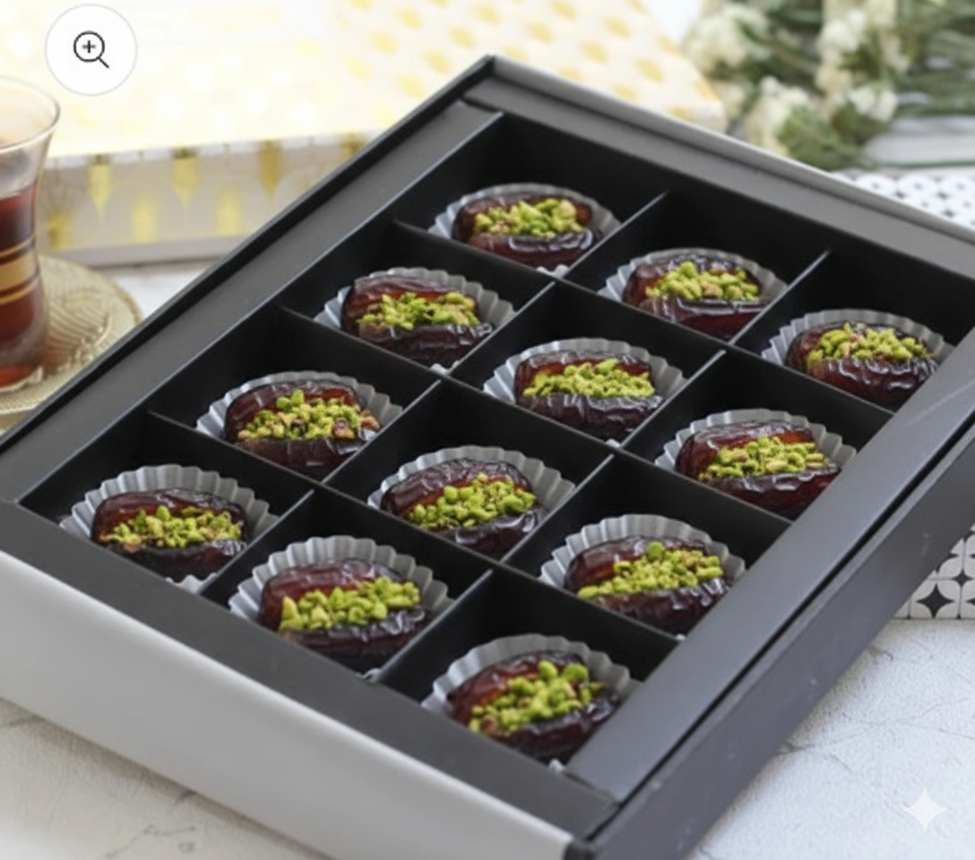 Al Tamraah Signature Qalmi Dates with Pistachio