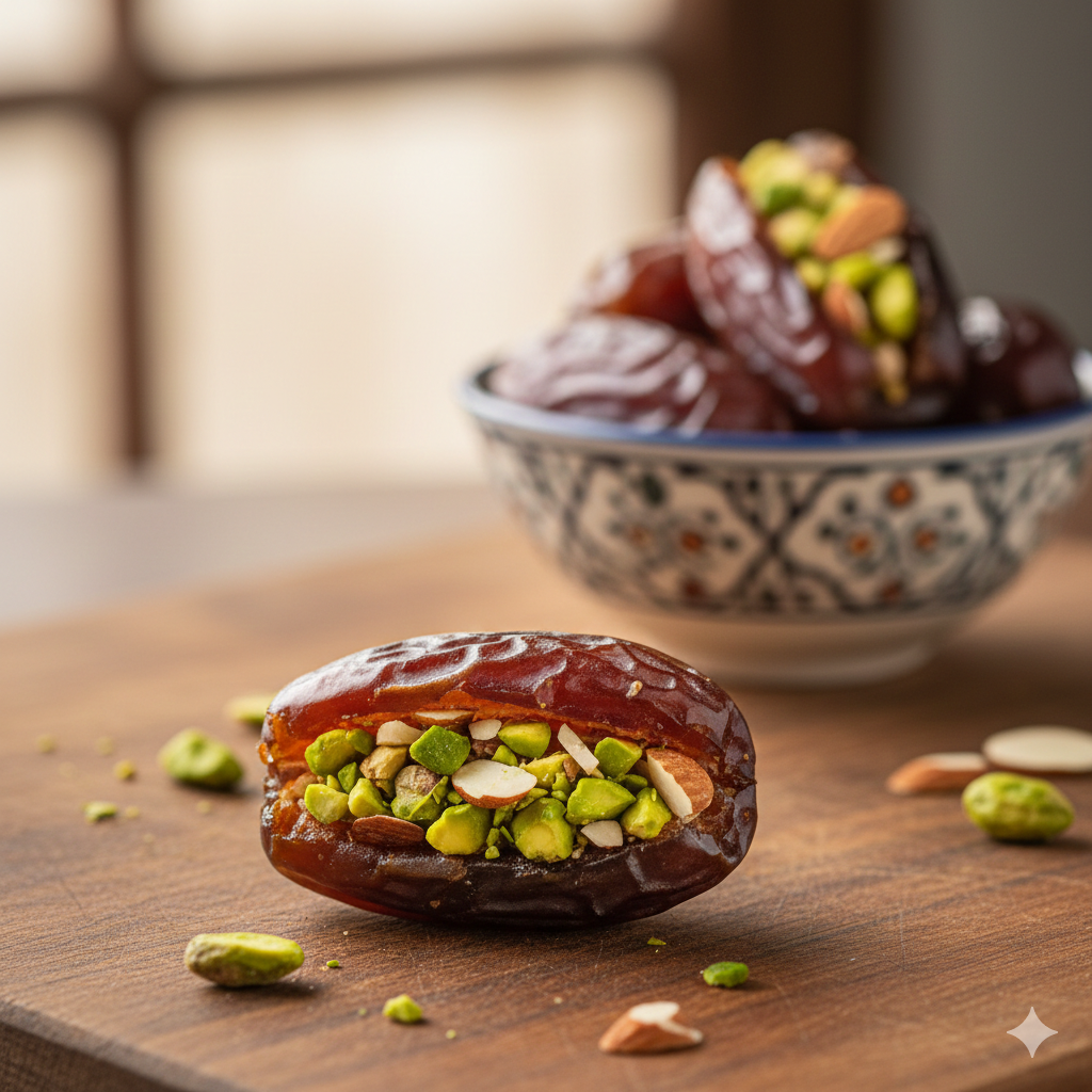 Al Tamraah Signature Qalmi Dates with Pistachio
