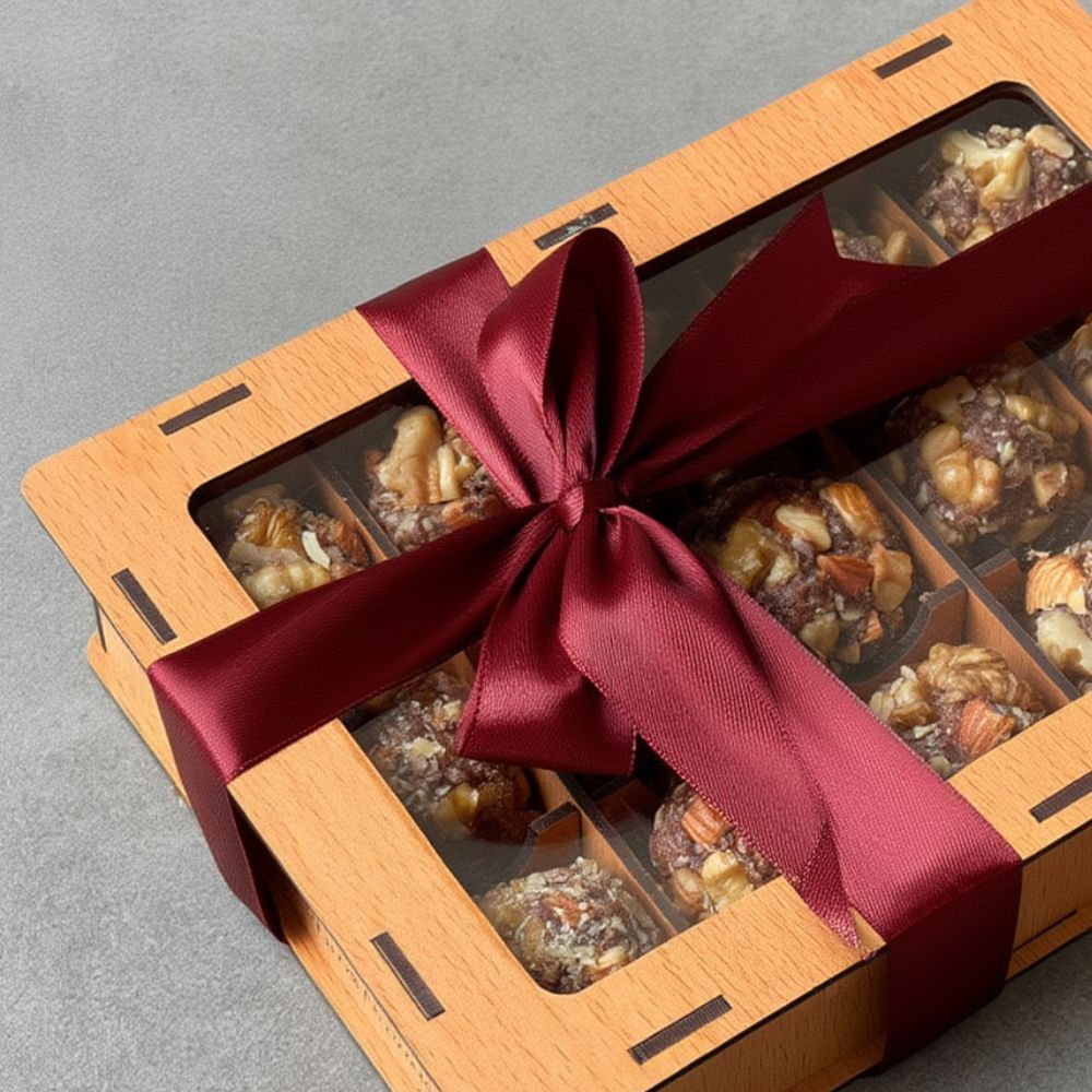 Premium Almond & Walnut Date Truffles – 15 Piece