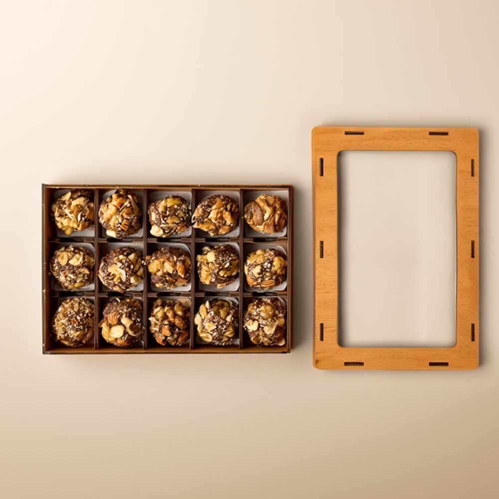 Premium Almond & Walnut Date Truffles – 15 Piece
