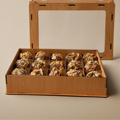 Premium Almond & Walnut Date Truffles – 15 Piece